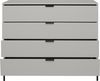 Maeusbacher Bonnie Kommoden Quadrat kreidegrau matt lack BxHxT: 119 x 101 x 45 cm Bild 2