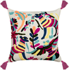 Kissen 2er Set Abstraktes Muster RAIGANJ Bouclé 50 x 50 cm Bunt Bild 4