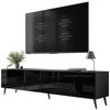 ALLHOUSE24 TV-Schrank LOGANTE 200 cm Breite Unterschrank TV Lowboard Metall Füße (2 x Schränke 100 cm breit) 200 cm Breite Bild 4