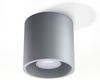 Aufbaulampe, Deckenleuchte, Aluminium grau, 10 cm Bild 4