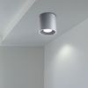 Aufbaulampe, Deckenleuchte, Aluminium grau, 10 cm Bild 2