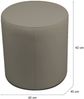 Dmora Pouf Lisboa, Mehrzwecksessel, Sitzsack, Hockerhocker, Made in Italy, 40x40 h42 cm, Taube Bild 3