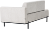 Chaiselongue SAVASSE Kunstleinen Hellgrau Bild 5