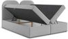 AX LIVING Migwell Boxspringbett 140x200 Hellgrau Bettkasten Kopfteil Bild 3