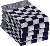 vidaXL 10-tlg. Handtuch-Set Blau und Weiß Baumwolle 136288 Bild 4