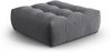 Micadoni Hocker Bloom 1-Sitzer Samt Dunkelgrau Bild 2