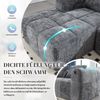 LVHOM Ecksofa Modulares Chaiselongue-Sofa-Set(Polsterliege+Doppelsofa), separat kann, mehr-in-1 Design,Kombinierbar zu L-Form, U-Form, Bett, Ecksofa, Loungesofa, Polsterecke, Schlafsofa Bild 3