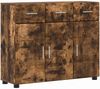 vidaXL Sideboard mit Tür FLORIN Geräucherte Eiche 88,5 x 30,5 x 73 cm 880316 Bild 2