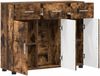 vidaXL Sideboard mit Tür FLORIN Geräucherte Eiche 88,5 x 30,5 x 73 cm 880316 Bild 5