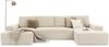 Ecksofa Azzano, Couch U-Form, Sofa U-Form, Sofa Breitcord Stoff, 360 x 85 x 188 cm, Beige Bild 3