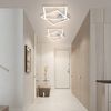 ZMH LED Deckenleuchte Wohnzimmer 2 Rahmen Schwarz Quadratisch Deckenlampe Modern 3000/4000K, Augenschutz, Einfache Installtion, LED fest integriert, Warmweiß, 24W Esszimmerlampe Eckig für Kinderzimmer Bild 4
