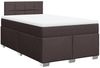 vidaXL Boxspringbett mit Matratze Dunkelbraun 120x190 cm Stoff 3288130 Bild 3
