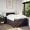 vidaXL Boxspringbett mit Matratze Dunkelbraun 120x190 cm Stoff 3288130 Bild 4