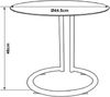 Beistelltisch Ylivieska 46xØ45 cm Chromfarben/Bernsteinglas [en. casa] Bild 4
