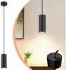 Nettlife Pendelleuchte Hängelampe Schwarz GU10 für Wohnzimmer modern 1/3/4flammig, ohne Leuchtmittel, für Esszimmer Küche Flur Wohnzimmer Schlafzimmer Bild 1