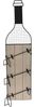 Koopman Flaschenregal Weinregal Weinschrank Metallregal 83 cm zum Aufhängen, 1-tlg, Weinregal, Metall und Holz, Schwarz, für 3 Flaschen Bild 4