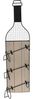 Koopman Flaschenregal Weinregal Weinschrank Metallregal 83 cm zum Aufhängen, 1-tlg, Weinregal, Metall und Holz, Schwarz, für 3 Flaschen Bild 3