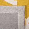 Teppich gelb 80x150 cm marokkanisches Muster Kurzflor SILVAN Bild 5
