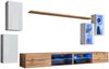 Hängende Wohnwand Switch XXV in Weiß und Wotan 280 x 150 cm 7-teilig Bild 2