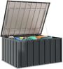 vidaXL Gartenlagerbox Schwarz 101 x 82 x 50 cm Stahl 42011278 Bild 3