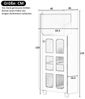 REDOM Vitrine Smart Eckschrank mit App-Steuerung & LED-Beleuchtung (Packung, 1-St, Vielseitig für Wohnzimmer, Bad oder als Bücherregal) 63,5x124x63,5 cm in Weiß, mit drei praktischen Fächern Bild 4
