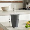 Engelland Becher Wiederverwendbare Plastikbecher mit Deckel und Strohhalm, 0,25 Liter, 10-tlg, Kunststoff, BPA-frei, spülmaschinengeeignet, lebensmittelecht, Temperaturbeständig Bild 4