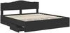 vidaXL Bettrahmen mit Schubladen Schwarz 200 x 200 cm Ingenieurs Holz 3412971 Bild 5
