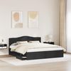 vidaXL Bettrahmen mit Schubladen Schwarz 200 x 200 cm Ingenieurs Holz 3412971 Bild 3