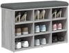 vidaXL Schuhbank Grau Sonoma 82x32x50 cm Holzwerkstoff 835108 Bild 3