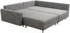 Wohnlandschaft Sofa Couch Ecksofa Eckcouch Gewebestoff hellgrau + Hocker Minsk R Bild 4