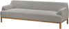 beliani 'SOSJO' 3-Stizer-Sofa, Stoff grau, Mittig, 219 x 83 x 74 cm Bild 4