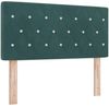 vidaXL Boxspringbett mit Matratze Dunkelgrün 90 x 190 cm Samt 3340313 Bild 4