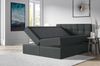 99rooms Cesar Boxspringbett Strukturstoff 180x200 cm Dunkelgrau Bild 5
