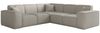 Ecksofa Designersofa CELES PREMIUM in Stoff Scala Sandgrau Seite Universal Bild 2