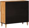 Sideboard, Kommode mit Speicher Natur 80 x 33,5 x 75 cm Massivholz Mango Bild 5