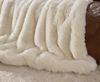 Wohndecke Premium Felldecke (Kunstfell) "Kaninchen creme-weiß", Wohnen und Accessoires GmbH & Co. KG, Pelzoptik Bild 4