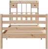 vidaXL Massivholzbett mit Regal ohne Matratze 100x200 cm Kiefer 3321934 Bild 4
