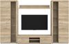 AX LIVING Spacoro XL Wohnwand Sonoma Eiche modern 300cm breit ohne LED Bild 2