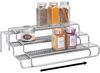 mDesign Gewürzregal Regal Küchenablage Organizer ausziehbar Metall Silber Bild 4