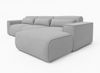 AX LIVING Wohnlandschaft mit Schlaffunktion Ruyam Dunkelgrau Sofa 310 cm R Bild 4