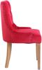 Esszimmerstuhl HILON - Samt Rot 55x58x92 cm Hellbraun | Essstühle Esszimmerstühle Küchenstühle Wohnzimmerstühle Bild 3
