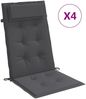 vidaXL Hochlehner-Auflagen 4 Stk. Anthrazit Oxford-Gewebe 361875 Bild 2
