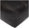 Pouf Anneta aus Leder 50x50 cm, Schwarz Bild 5