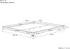Flaches Doppelbett Massivholzbett Niedrigbett 180x200 Kiefer massiv V-60.51-18, Rollrost inkl. Bild 3