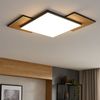 LED Deckenleuchte, Holzoptik, schwarz, L 43,5 cm Bild 2