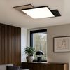 LED Deckenleuchte, Holzoptik, schwarz, L 43,5 cm Bild 4