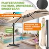 KESSER® Sonnenschirm Ampelschirm SUN XL 300 x 300 cm Inkl. Abdeckung +Windsicherung Drehbar Neigbar Kippbar Marktschirm Groß 360° Rotation, Gartenschirm mit Kurbel Sonnenschutz UV50+ Beige, Ohne LED Bild 4