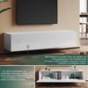 SONNI Sideboard TV Lowboard Schränke hängend 140x40x30cm Weiß Hochglanz Bild 3