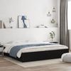Doppelbett, Bettgestell Modernen mit Schubladen Schwarz 180x200 cm Holzwerkstoff d1612e Bild 2