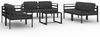 vidaXL 7-tlg. Garten-Lounge-Set mit Kissen Aluminium Anthrazit 3107801 Bild 4